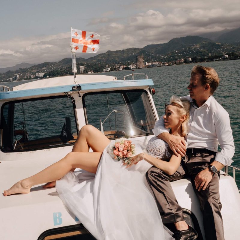 Georgia wedding on a boat