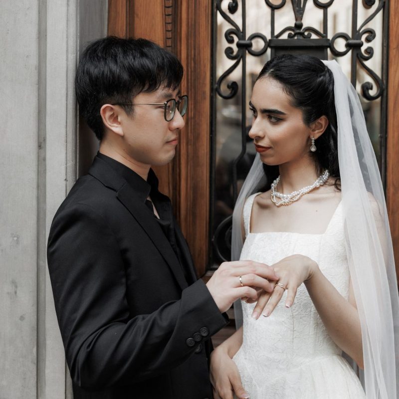 Wedding in Georgia international couple