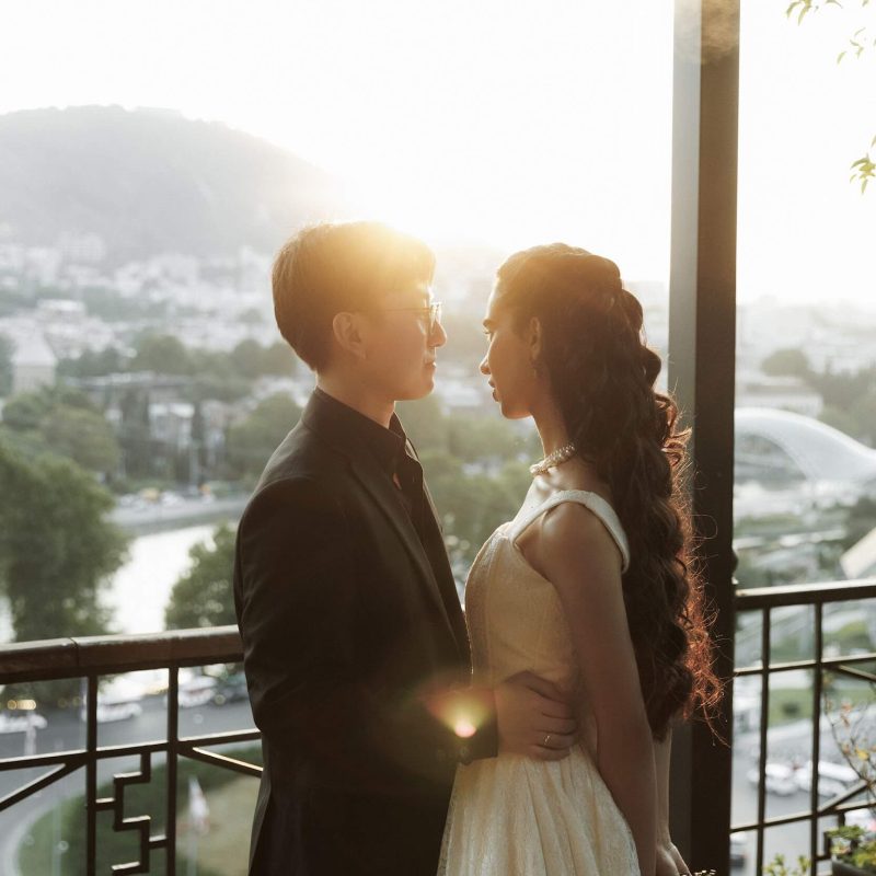 Get married in Georgia sunset