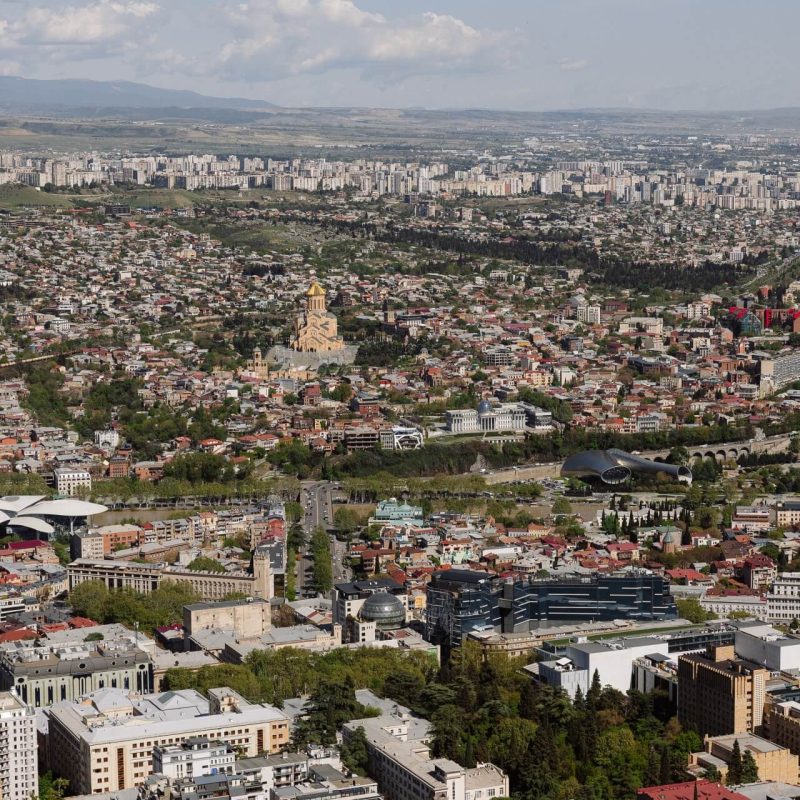 Georgia country wedding Tbilisi panorama