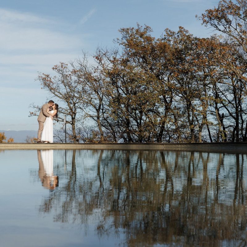 Get married in Georgia by a water feature